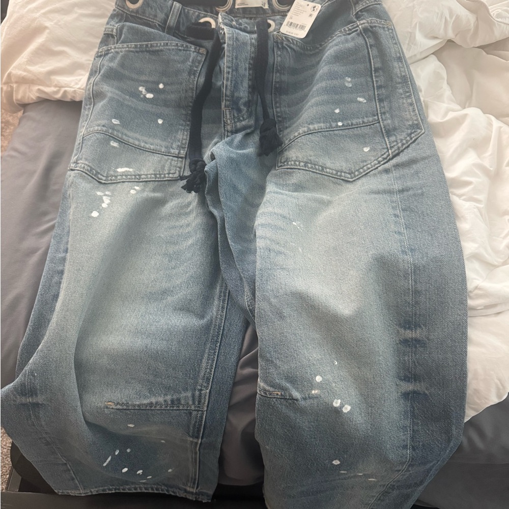 We The Free Moxie Low Rise Pull-On Barrel Jeans